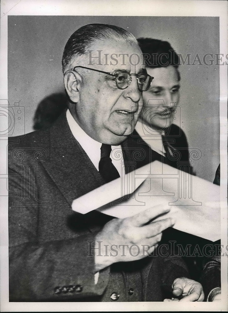 1937 County Clerk Albert Marinelli of New York City Thomas Dewey - Historic Images