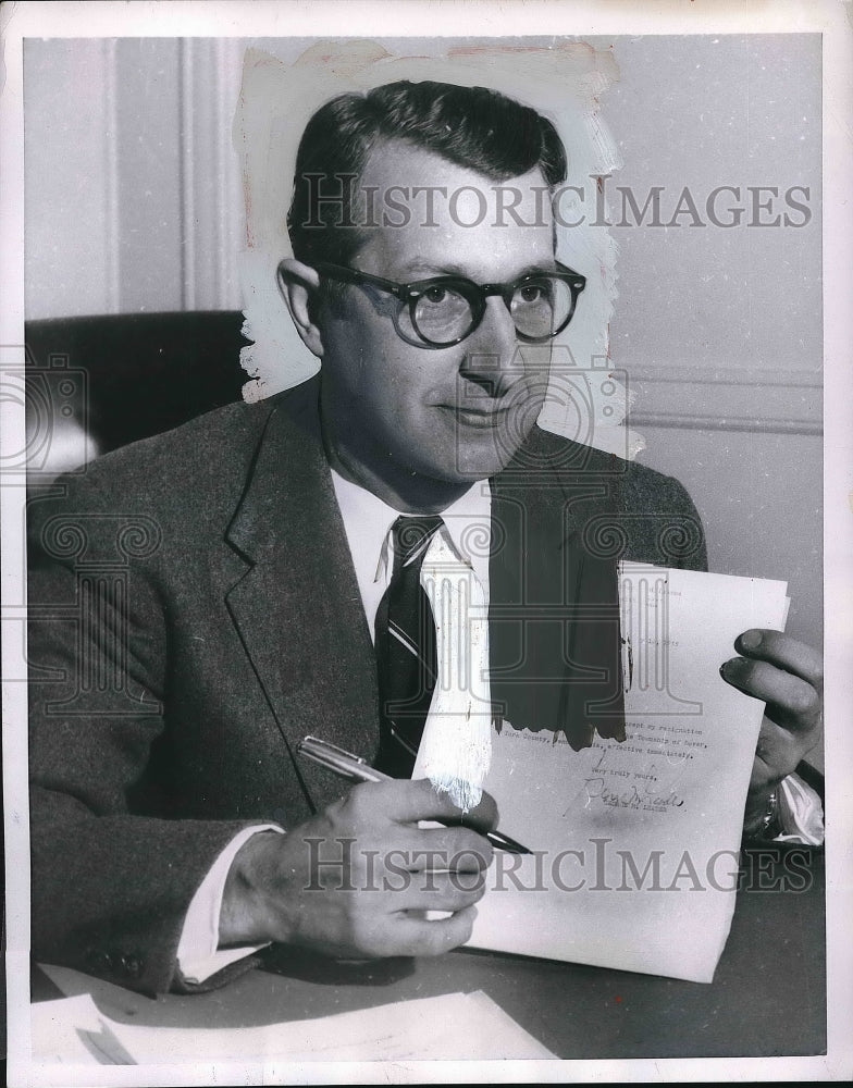 1955 Gov. George Leader of Pennsylvania  - Historic Images