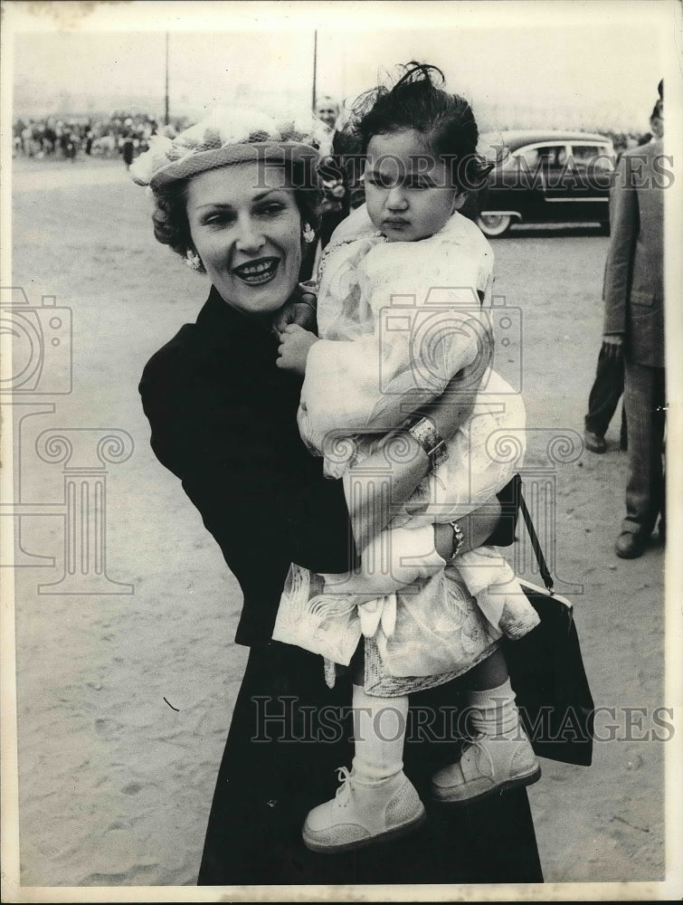 1957 Press Photo Mrs. Richard Nixon and Princess Lalla Amina - nea84231 - Historic Images