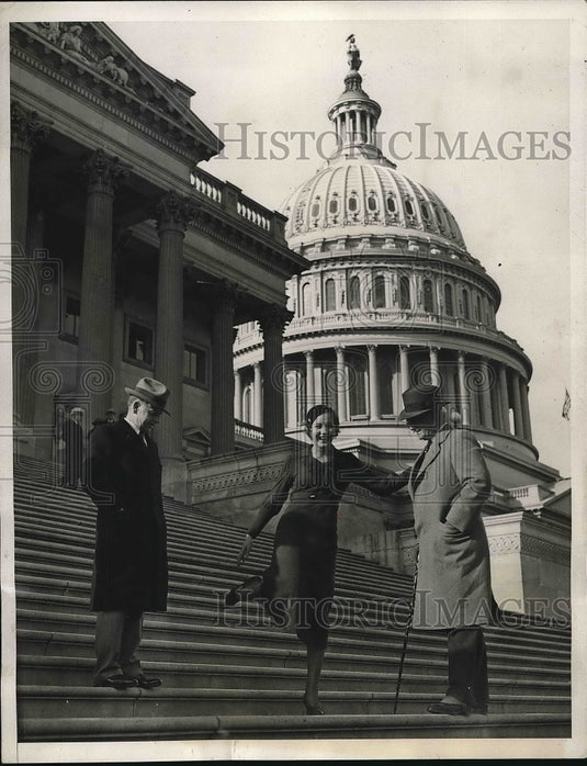 1932 Billie Oreste "Miss Repeal", Rep. PJ Boland, JJ DeLaney - Historic Images