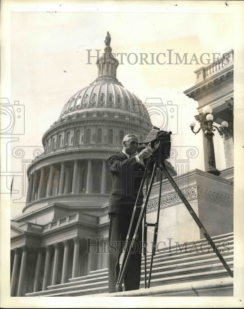 1938 Senator william McAdoo of Calif. at D.C.  - Historic Images