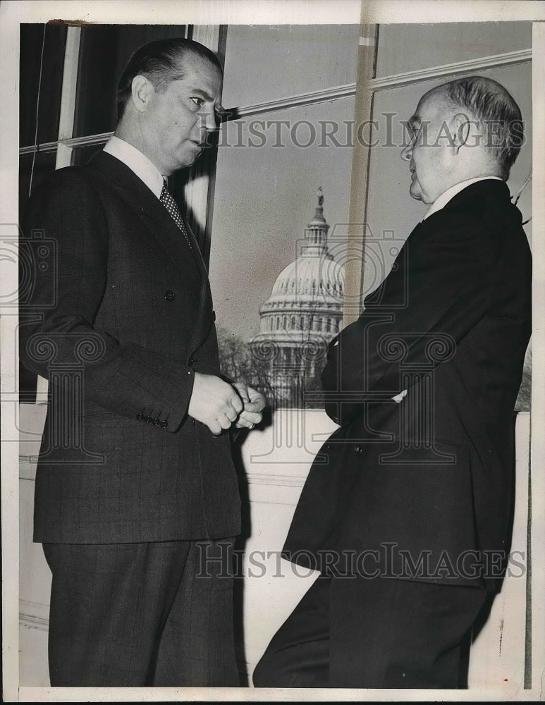 1941 Columnist Westbrook Pegler &amp; Hatton Sumners in D.C.  - Historic Images