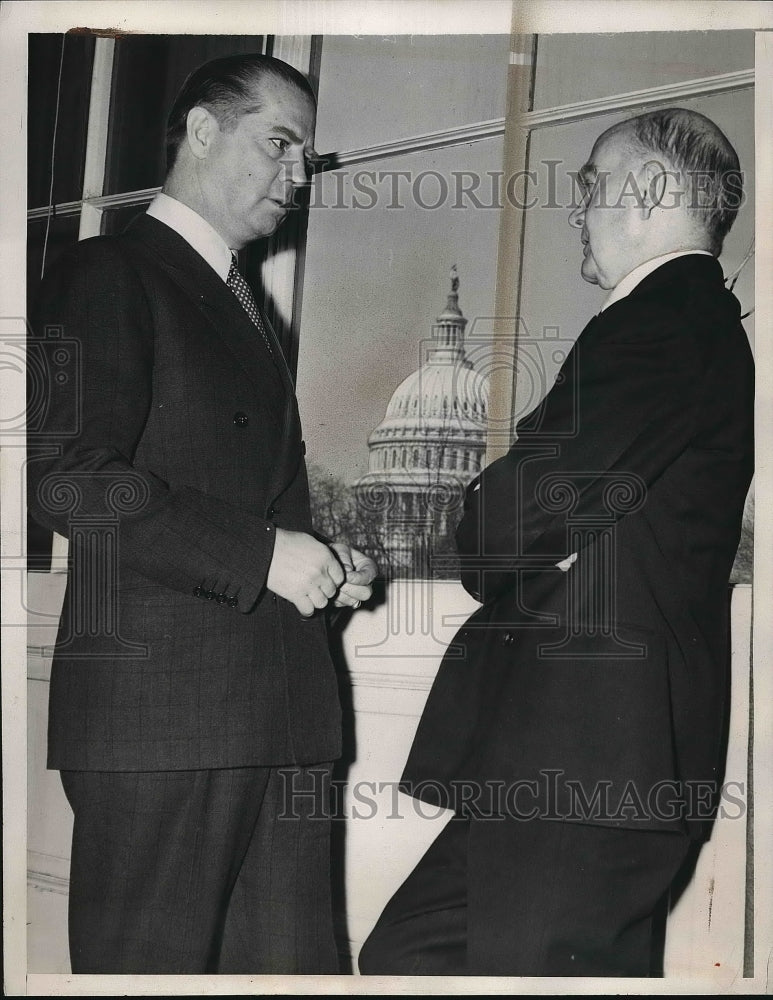 1941 Columnist Westbrook Pegler & Hatton Sumners in D.C.  - Historic Images