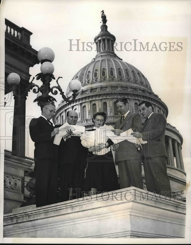 1940 American Youth Congress, Rep L Geyer, Sen Frazier,Sen Murray - Historic Images