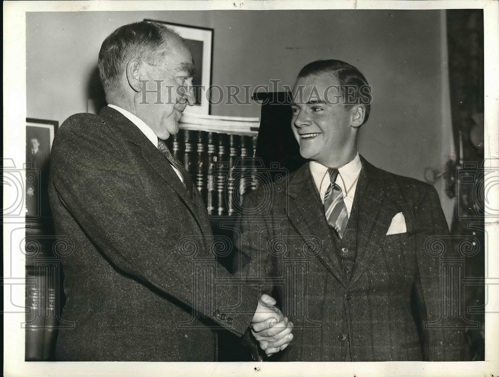 1940 Rep. Edwin Hall with William Bankhead  - Historic Images