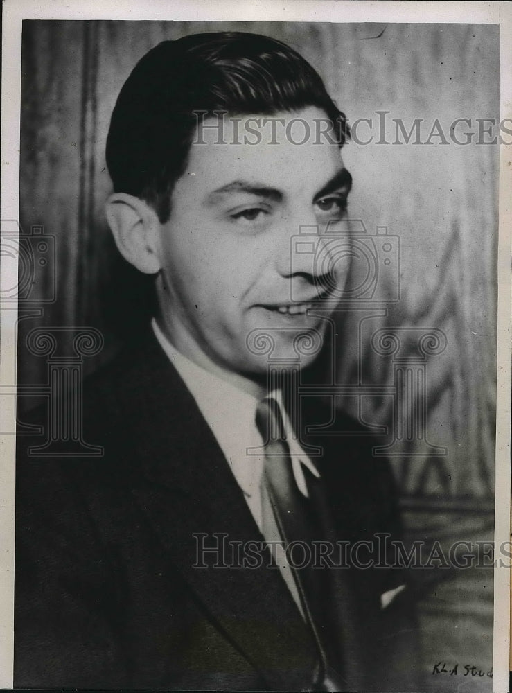 1935 Press Photo Victim Ervin Lang Grocery Clerk Found In Swamp New Hammond IN - Historic Images