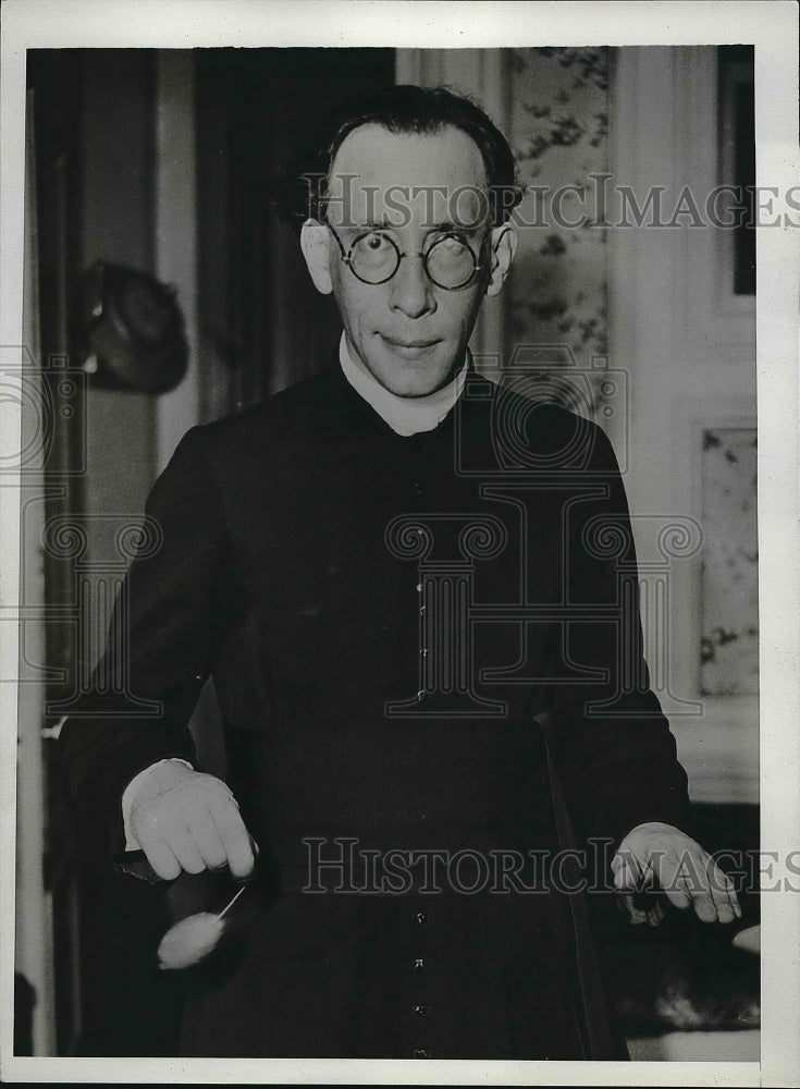 1934 Press Photo Abbe Gabriel Lambertm French polical figure - nea84584 - Historic Images