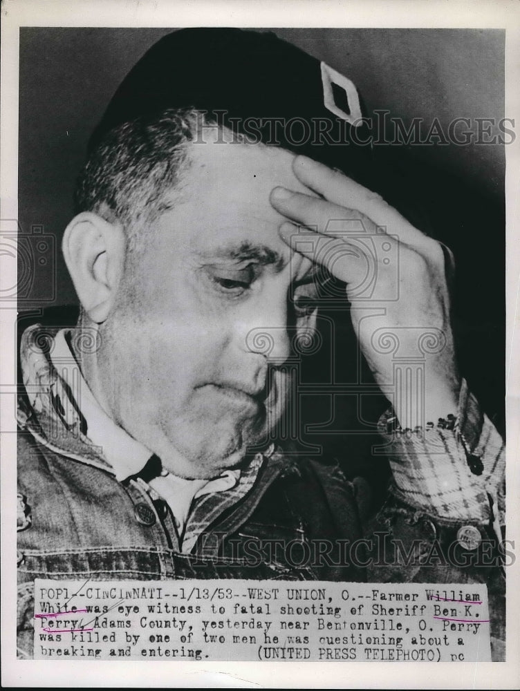 1953 William White Witness To Fatal Shooting of Sheriff Ben Perry - Historic Images
