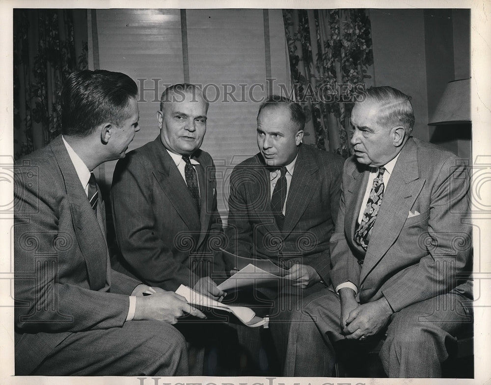 1949 Bernhard LeVander, Varnon Romney, William Lloyd, and John - Historic Images