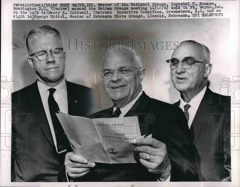 1962 Herschel Newson Opens Nation Grange Meeting  - Historic Images