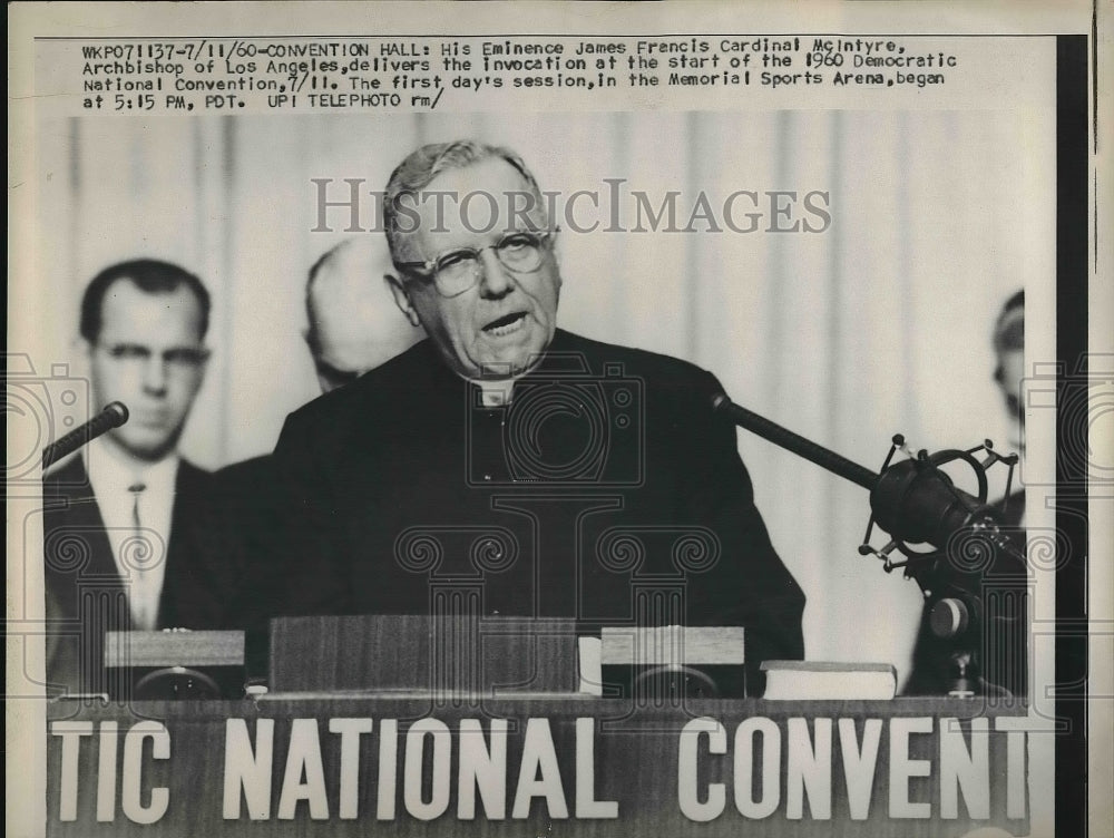 1960 His Eminence James Francis Cardinal McIntyre of LA, Calif. - Historic Images