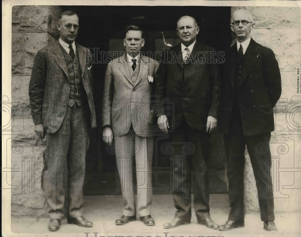 1929 Governor John C. Phillips,Charles B. Ward &amp; Chairman John Mason - Historic Images