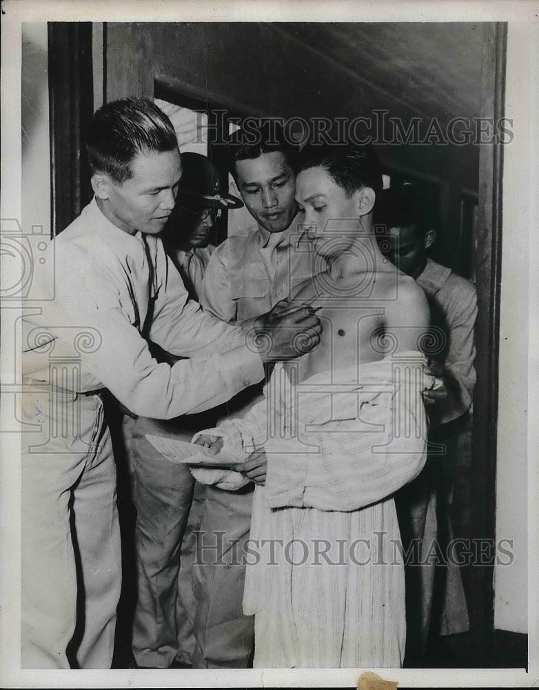 1941 Press Photo Recruit Physical Examination U.S. Army - Historic Images