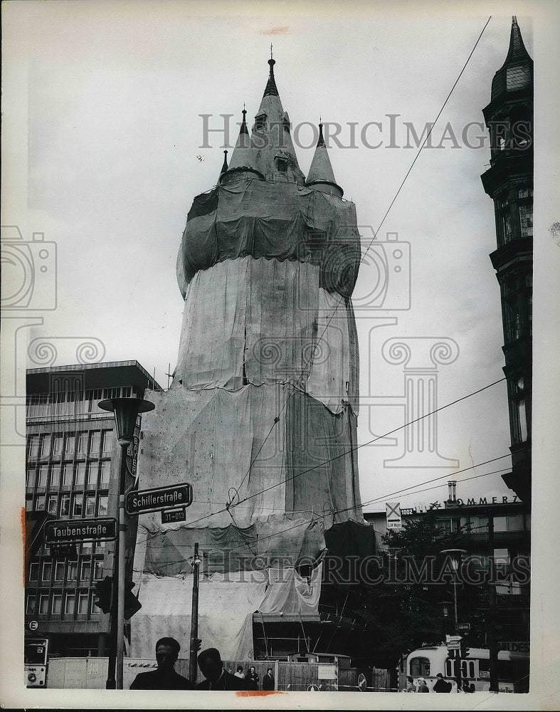 1963 Frankfurt West Germany Towers Eschenheimerturm  - Historic Images