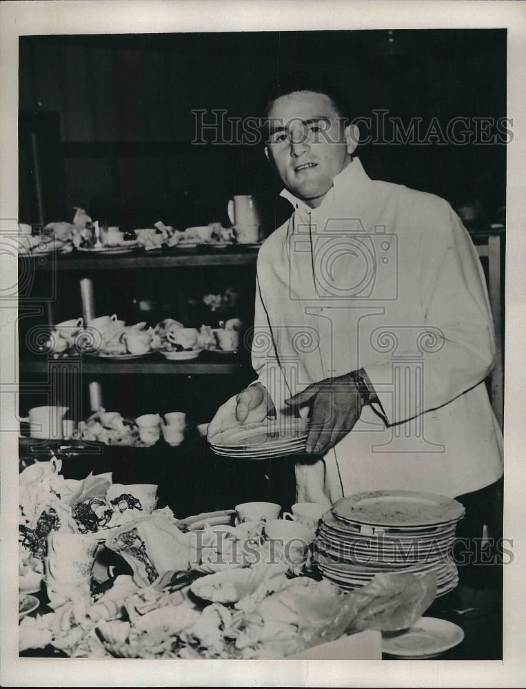 1939 Press Photo Joseph R. Enzler Defensive Guard At Portland University - Historic Images