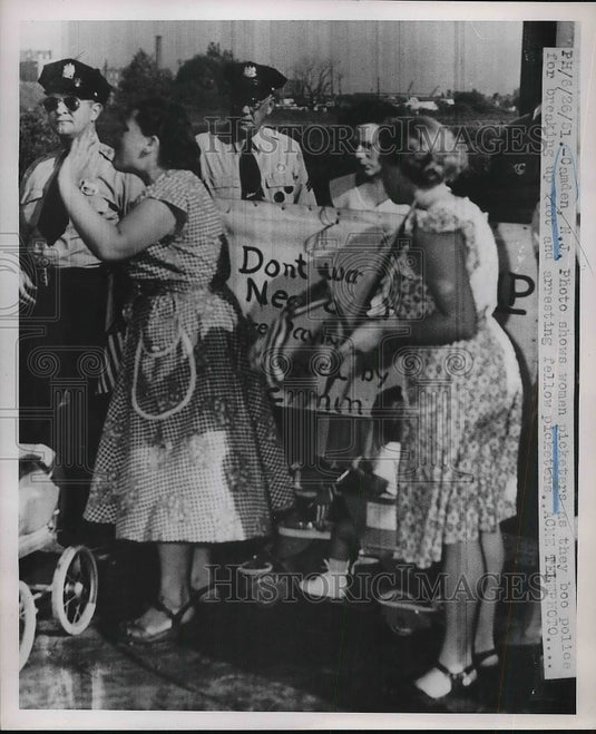 1951 Camden New Jersey Female Picketers Riot  - Historic Images