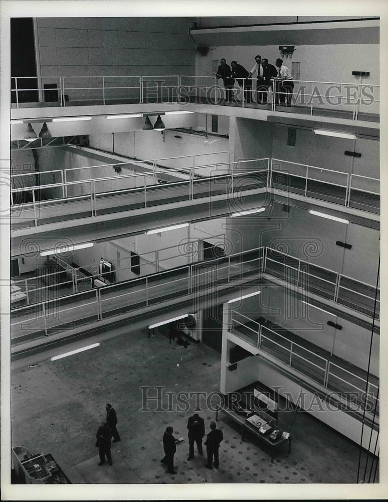 1966 Press Photo Garston England Balconies Structures Laboratory - nea85149 - Historic Images