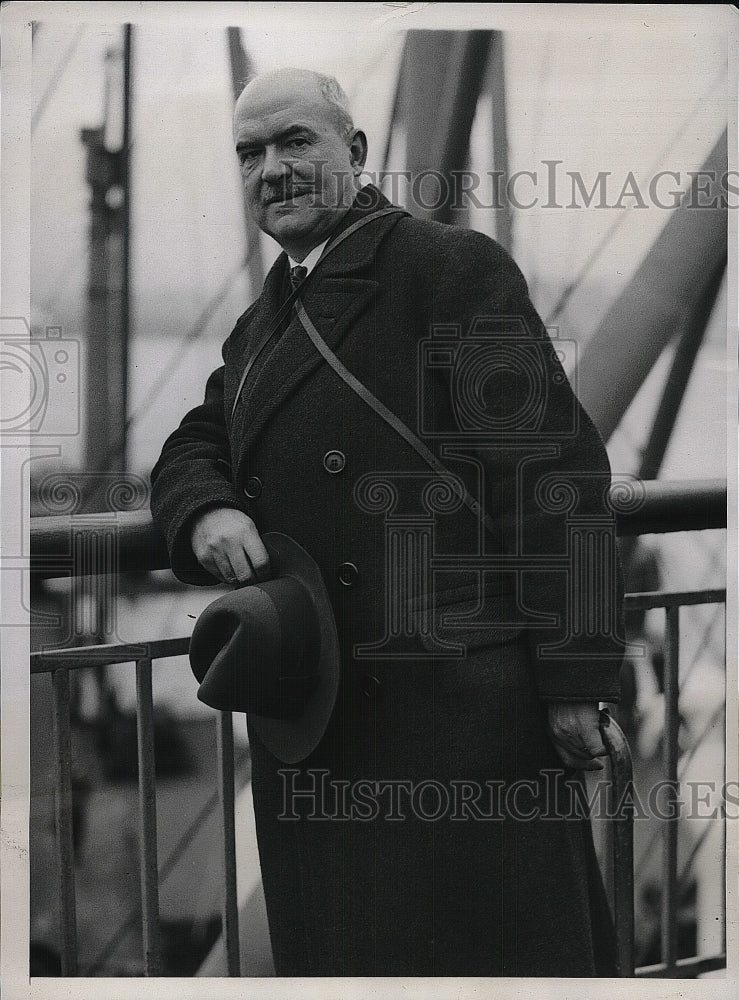 1933 Press Photo Berlin University President Dr Julius Petersen - Historic Images