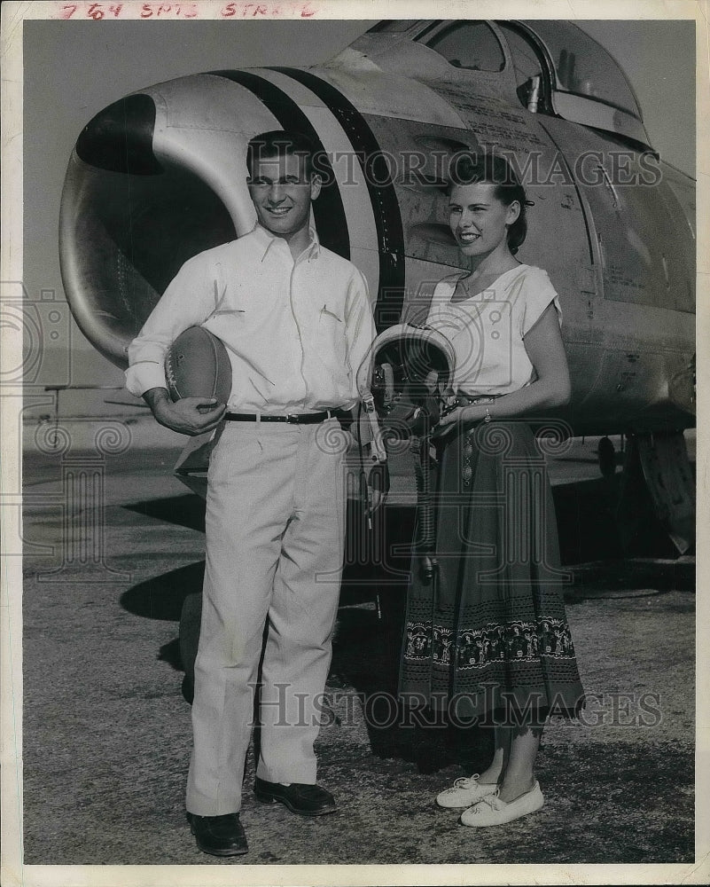 1953 Press Photo Kenny Cardella of University of Arizona Football - nea85195 - Historic Images