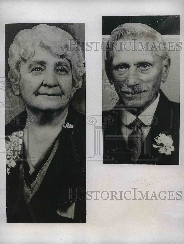 1935 Mr and Mrs Flambeck of Washington married 25 years for 2nd time - Historic Images