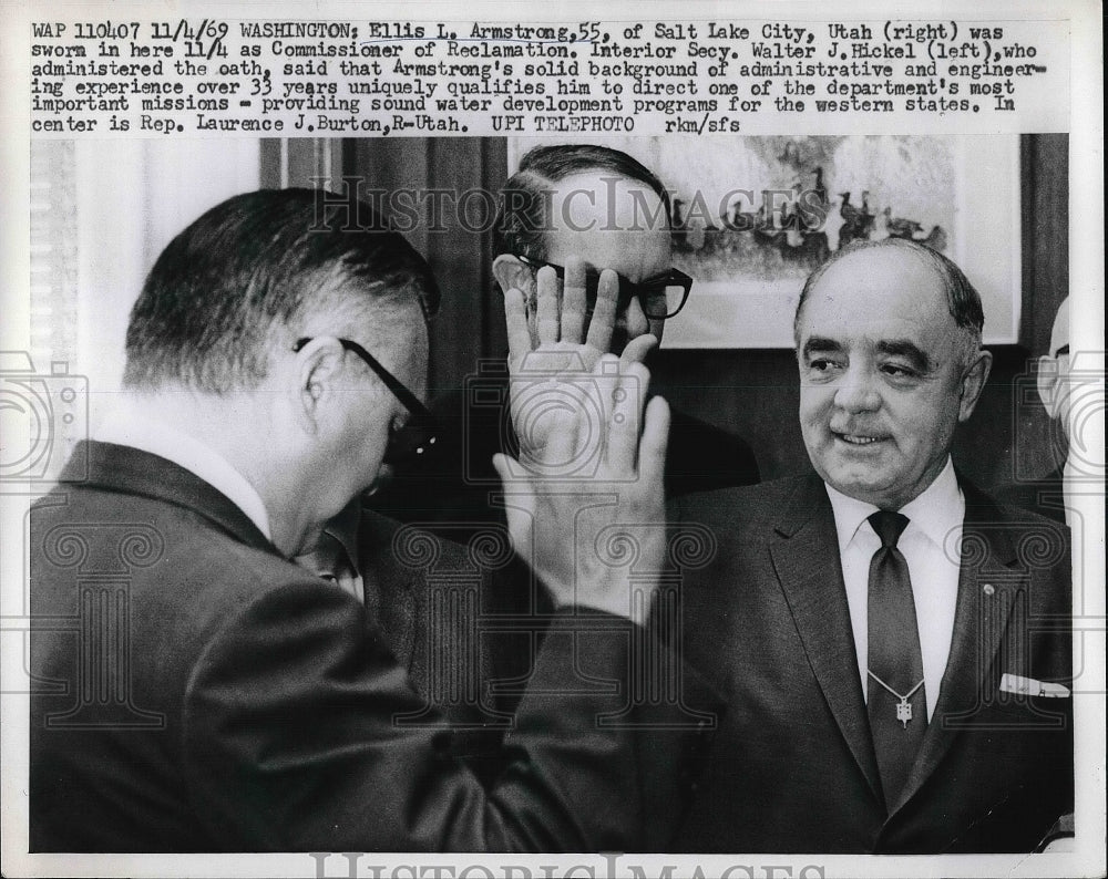 1969 Ellis Armstrong Sworn In As Commissioner Of Reclamation Of Utah - Historic Images