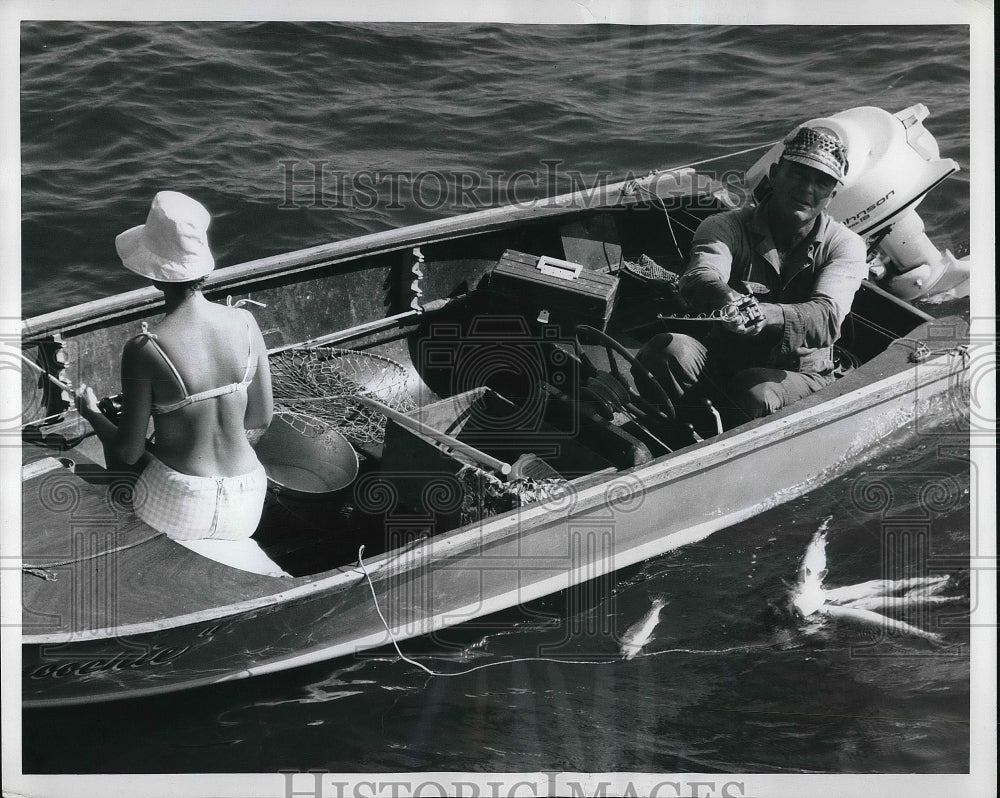 1967 Gavleston Island Beach Front Fishing  - Historic Images