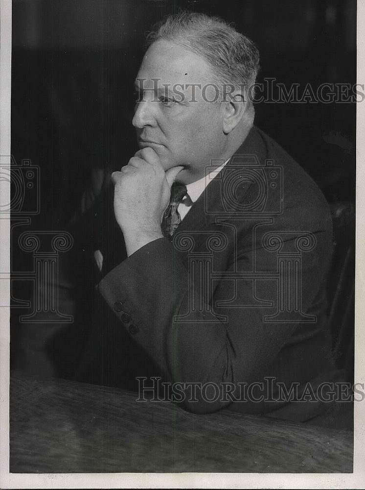 1932 Harry F. Norcott in Court on Trial in Scheme to Defraud - Historic Images