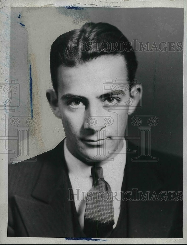 1938 Donald Newman Wearing Suit &amp; Tie  - Historic Images