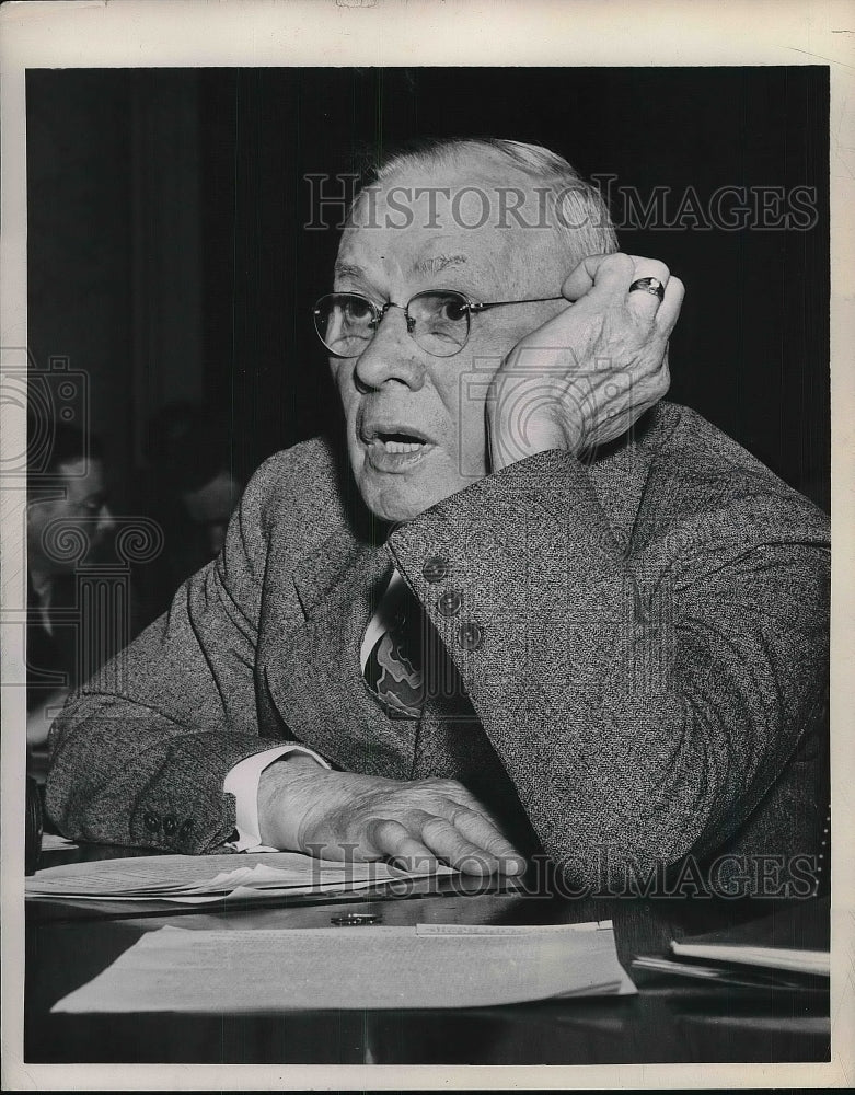 1948 Wm Green Labor Man Sitting At Desk  - Historic Images