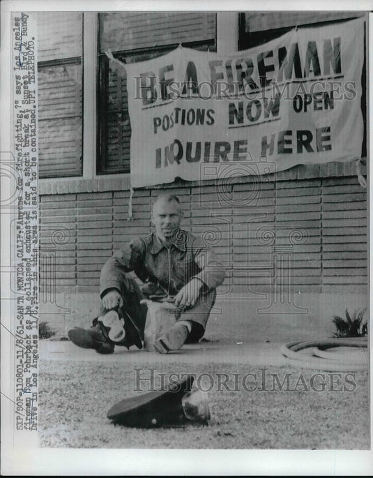 1961 Los Angeles Foreman Tom Pohrback in Santa Monica  - Historic Images