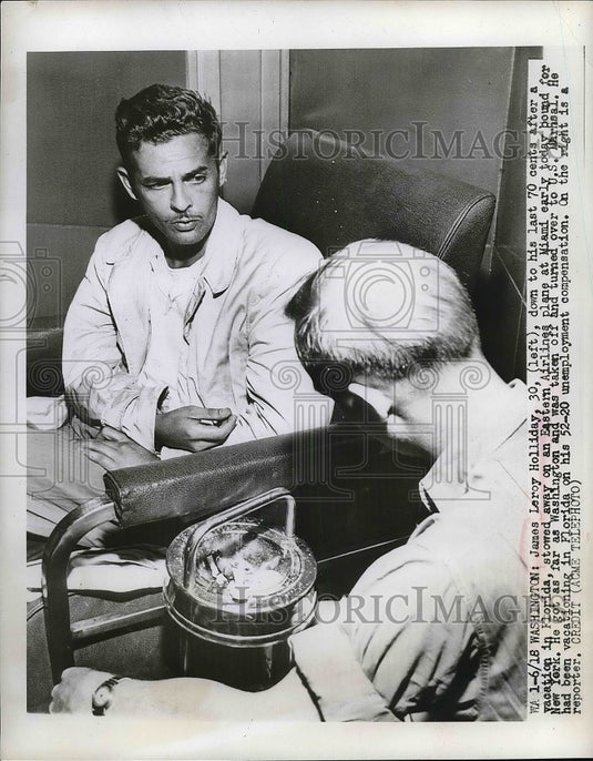 1949 James Holliday stowed away on plane after Florida vacation - Historic Images