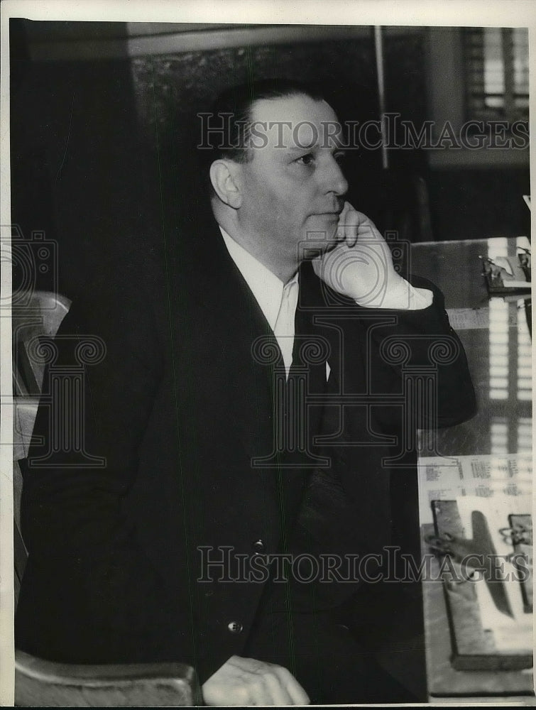 1936 Press Photo John O&#39;Connell arrested for killing 2 Seattle policemen-Historic Images