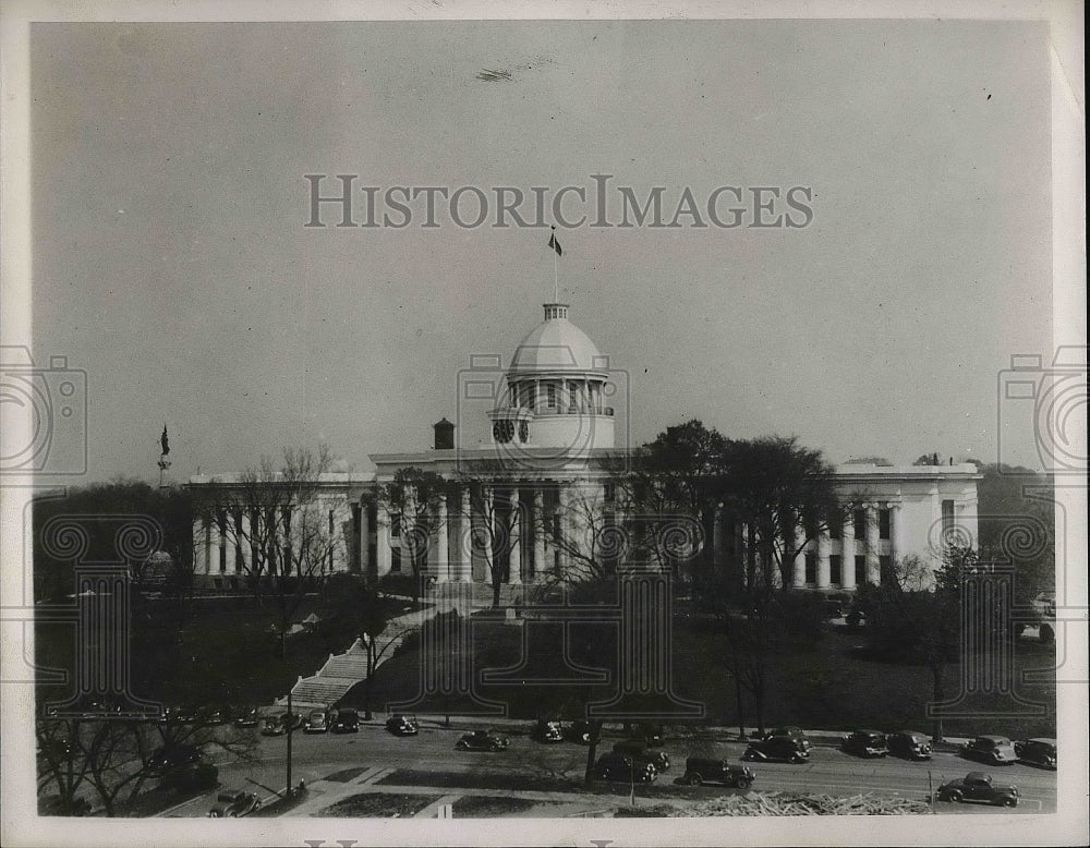 1938 View Of The State Capitol In Montgomery Alabama  - Historic Images