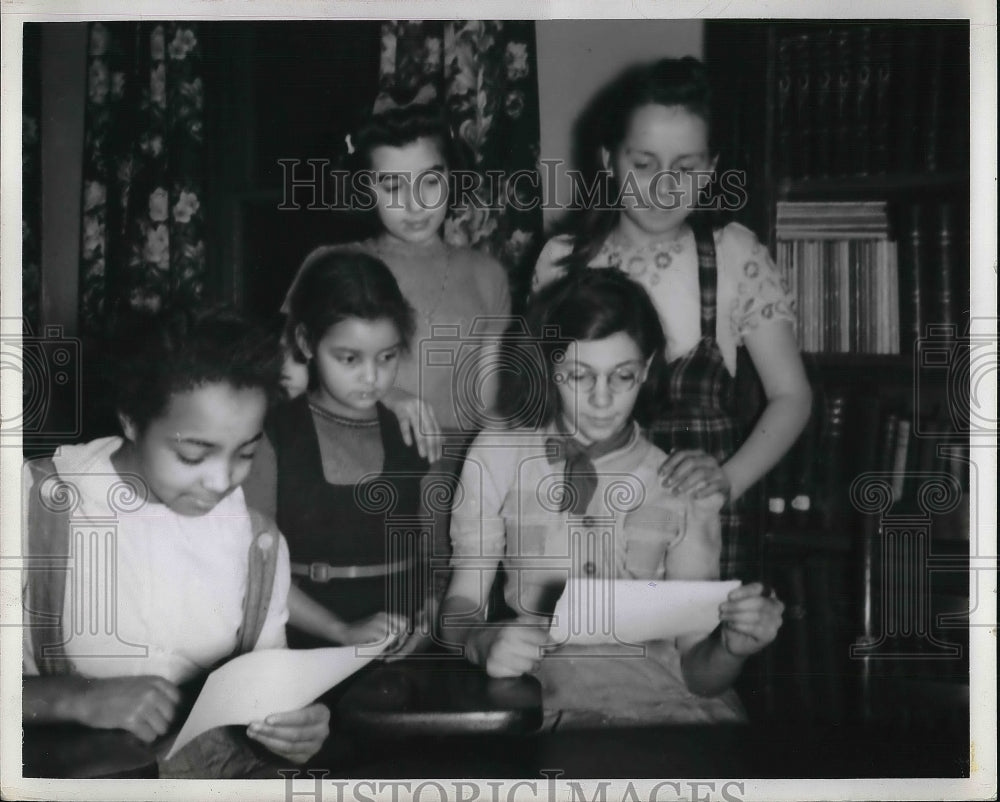 1941 Press Photo Hiram house Childrens Concert Estelle Manning, Mary Bruno Buelh-Historic Images