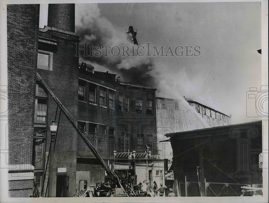 1935 Waterfront Fire at Boston in Massachusetts  - Historic Images