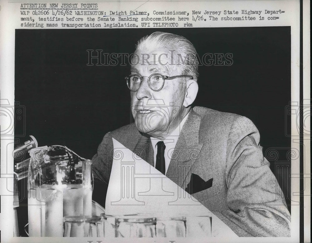 1962 Dwight Palmer Testifies Before Senate Banking Committee - Historic Images