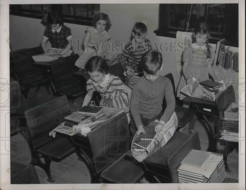 1939 Press Photo Students in Toledo, Ohio School - Historic Images