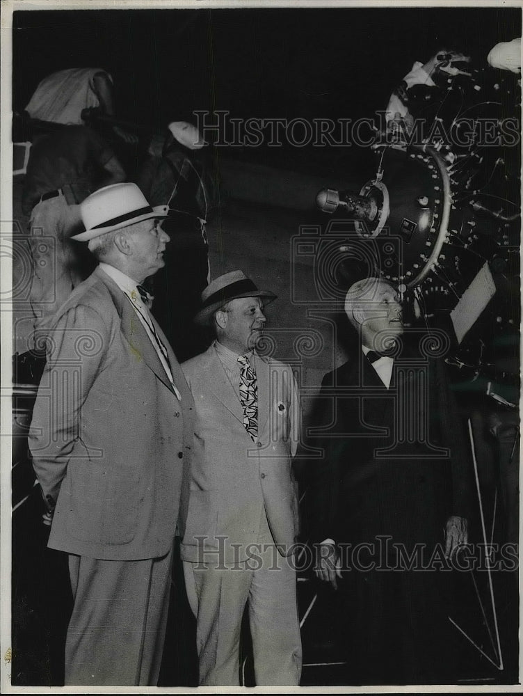 1941 Wm Knudsen, Philip Johnson, Maj Gen George Brett  - Historic Images