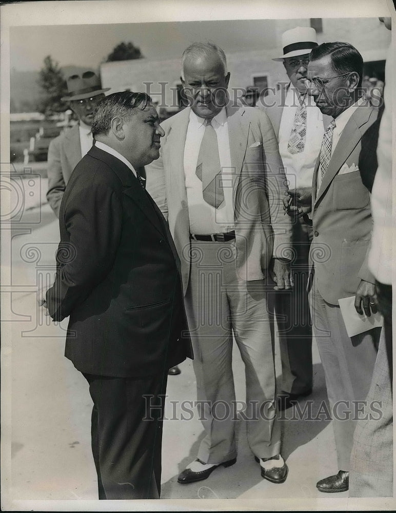 1939 Press Photo Mayor F.H. LaGuardia with mayor James Stewart - nea86461 - Historic Images
