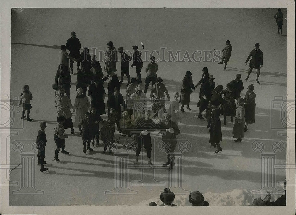 1923 General View Of Belvedere Rink During Winter Sports Games ...