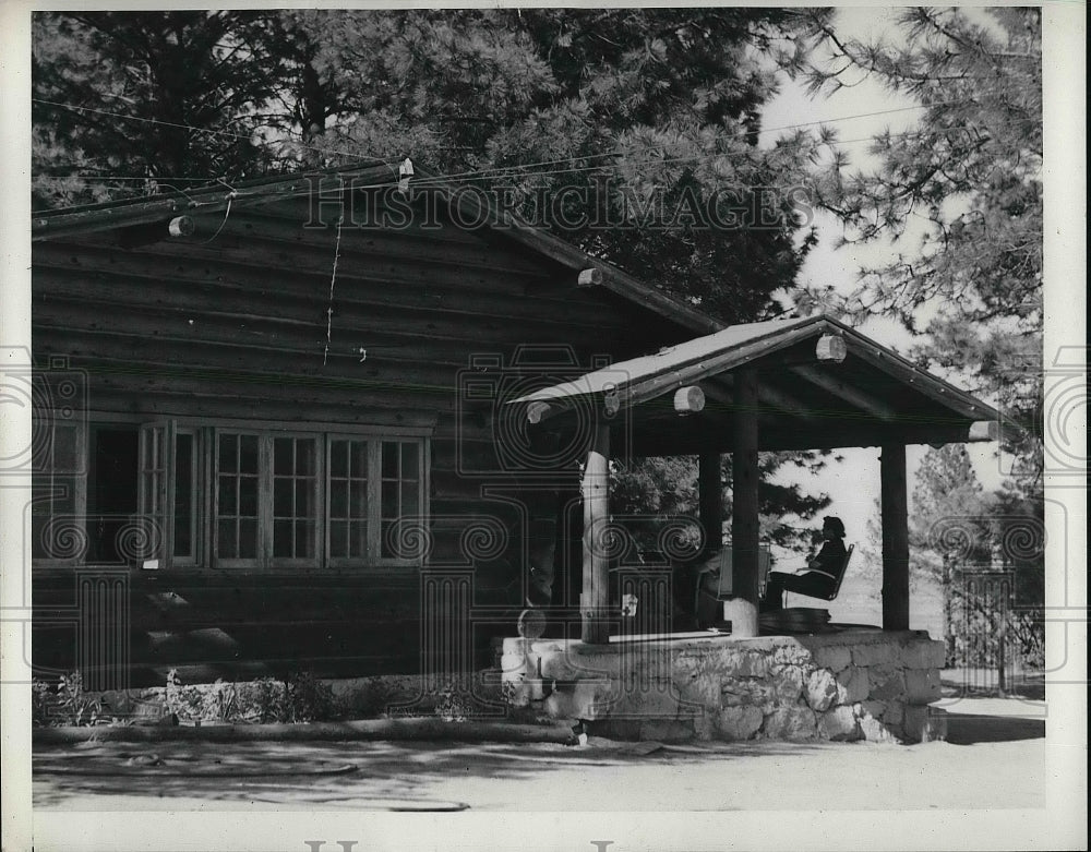 1939 Press Photo Mrs. Deborah Hull, Washoe Pine Ranch - Historic Images