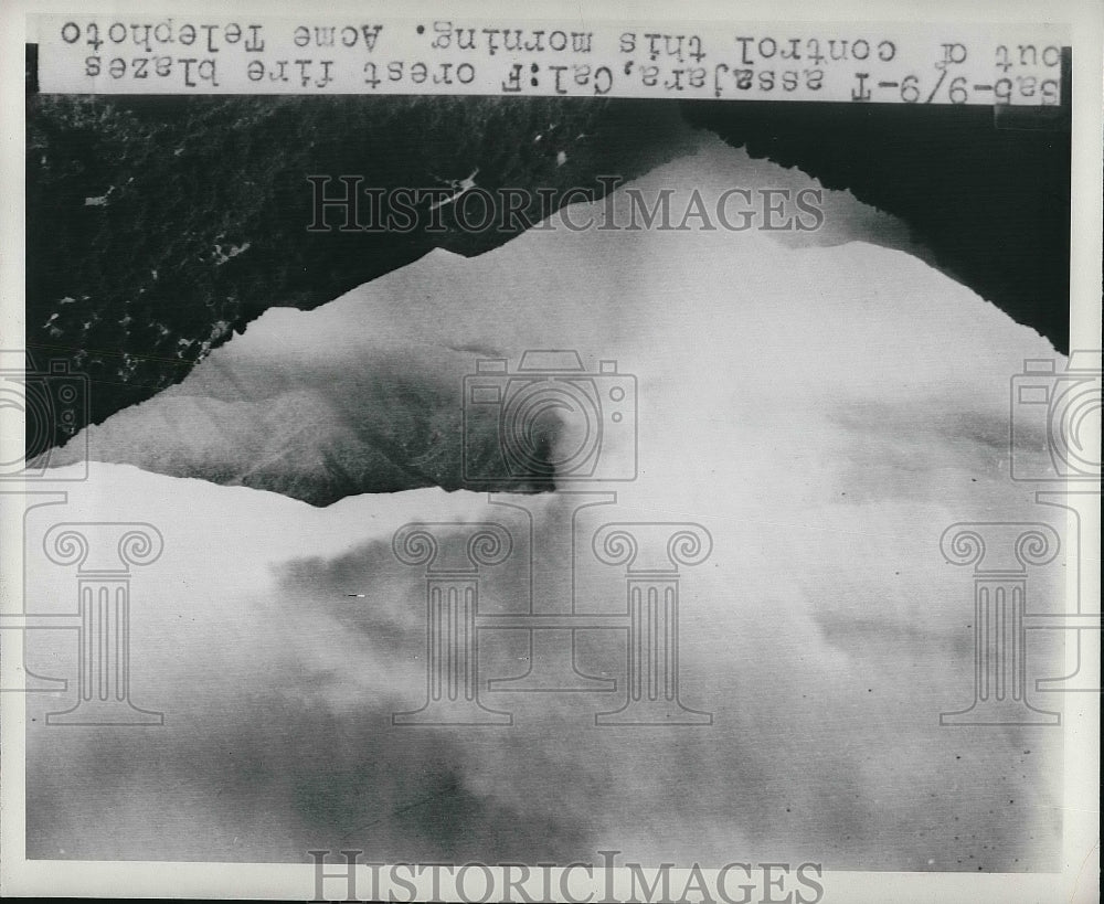 1949 Tassajara California Forest Fire blazes out of control - Historic Images
