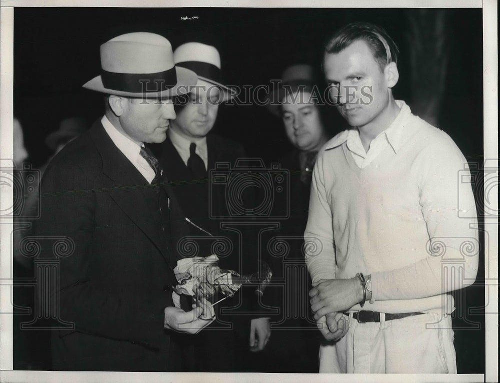 1935 Press Photo William Hardy confessed to striking Helen Williams, 8, - Historic Images