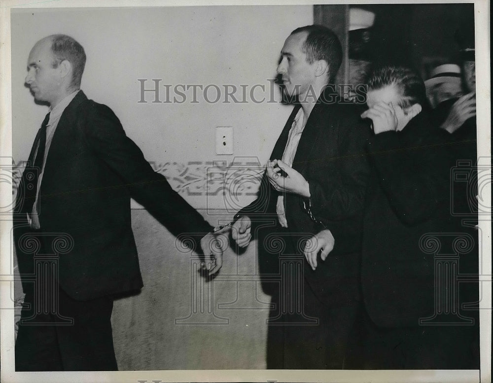 1939 Press Photo Earl Niverson, 32, robber, Richard Sweete, 26, kidnapper - Historic Images