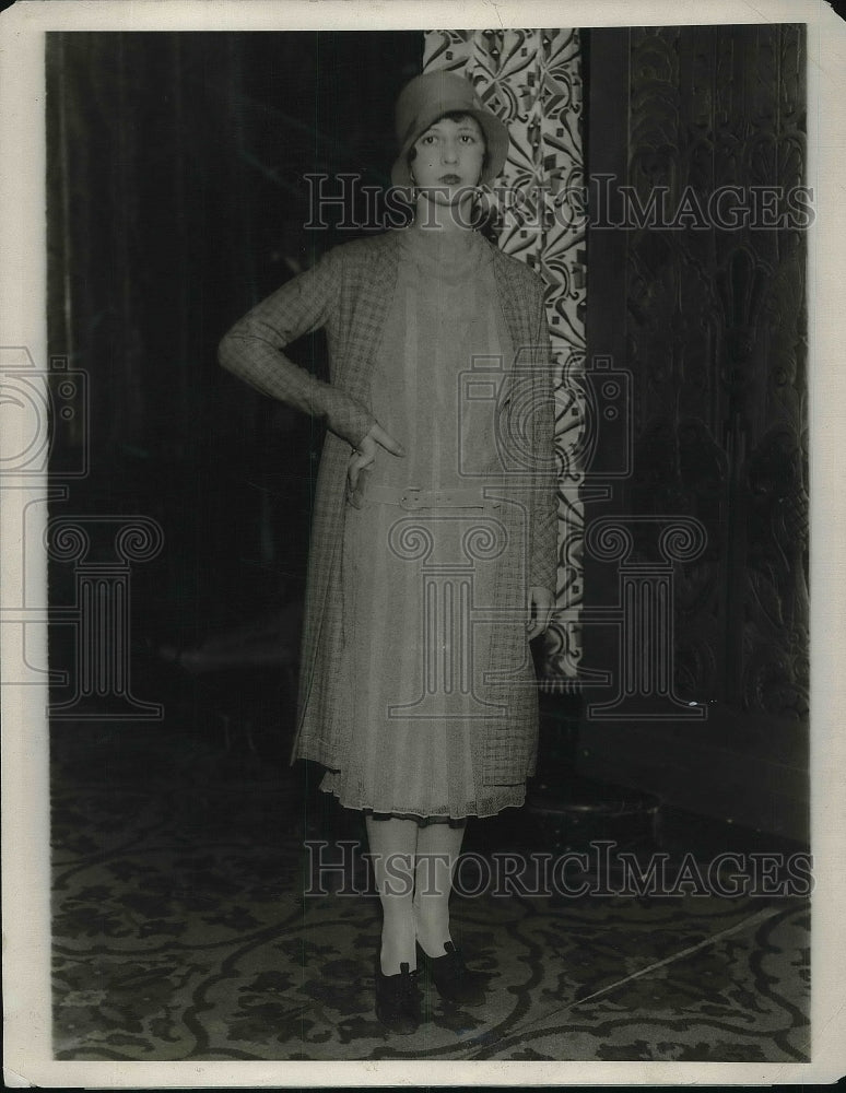 1923 Press Photo St. Hotel Miss Hosalin Kress - Historic Images