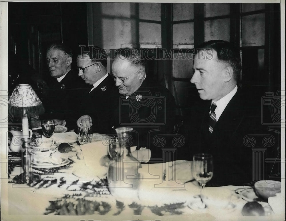 1938 Rev. Patrick F. O'Connor,Chaplain John McCarthy,Patrick Walsh - Historic Images
