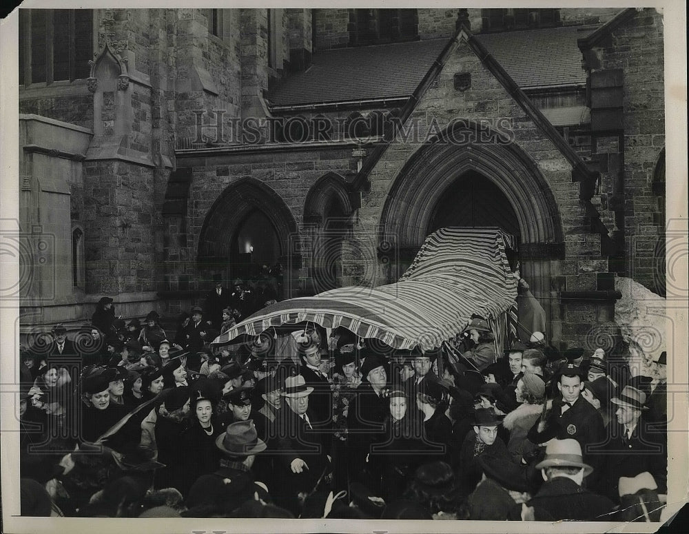 1938 Press Photo Emannuel Episcopal Church back Bay Boston John Roosevelt - Historic Images