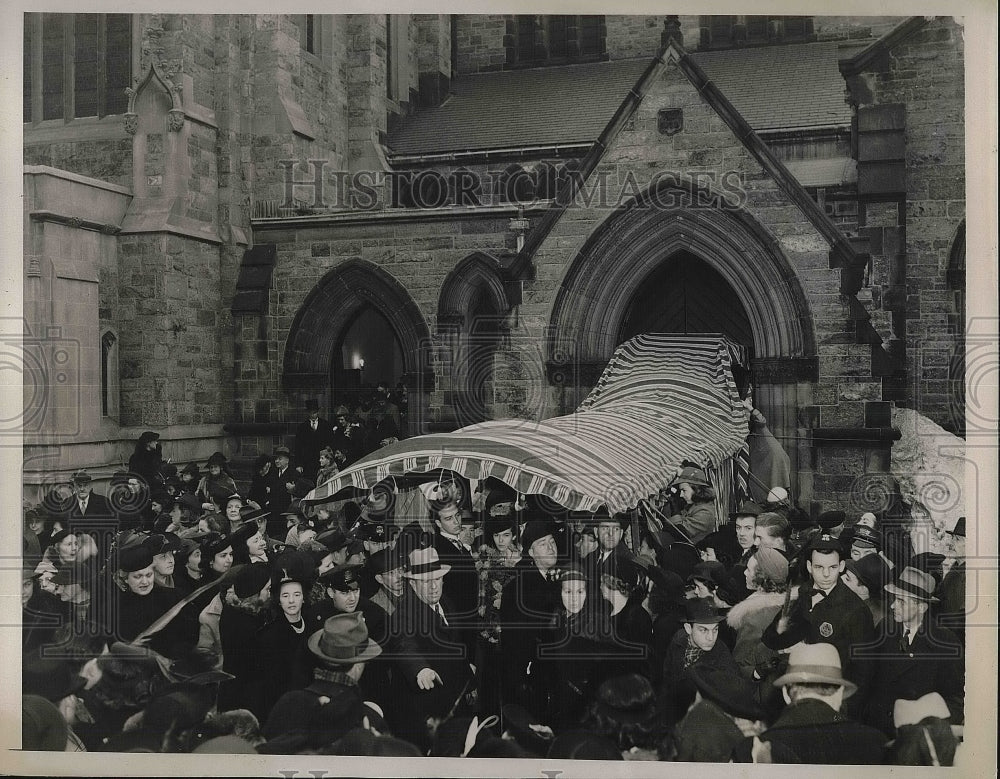 1939 Emmanuel Episcopal Church John Roosevelt back Bay Boston - Historic Images