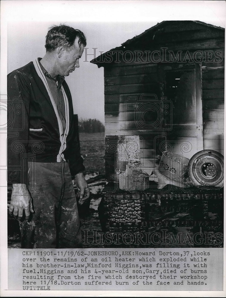 1962 Howard Dorton Remains on Ole Heater Explosion  - Historic Images
