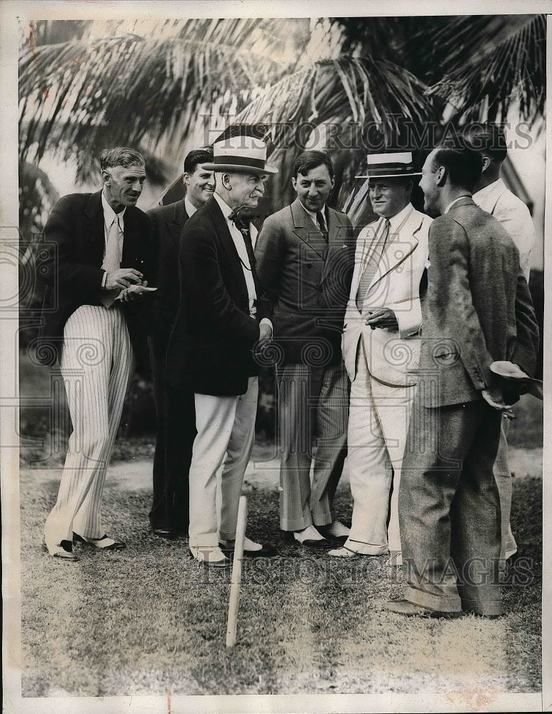 1933 Senator Walsh With State Senator Ritchie Graham In Miami - Historic Images